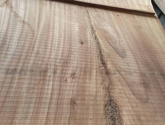 handmade-custom-live-edge-dining-table-make-1 Rough sawn time slab for a custom dining table